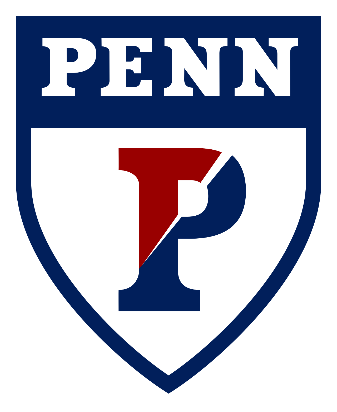 Aksi para pemain tim sepak bola Penn Quakers mengenakan seragam merah dan biru di stadion Rhodes Field, Philadelphia, Amerika Serikat.