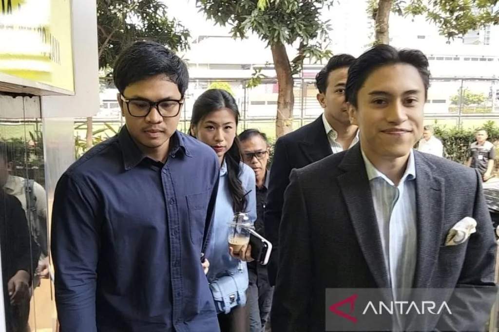 Suasana gedung Direktorat Reserse Kriminal Umum Polda Metro Jaya di Jakarta Selatan tempat pemeriksaan kreator konten.
