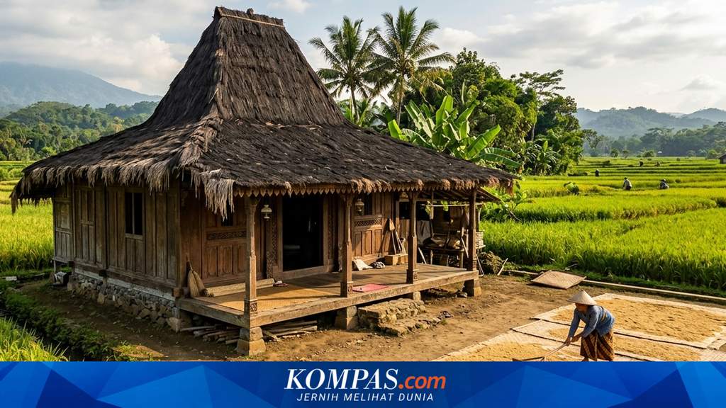 Ilustrasi deretan rumah warga di perkampungan padat penduduk yang menggunakan berbagai jenis penutup atap mulai dari genteng tanah liat hingga seng.