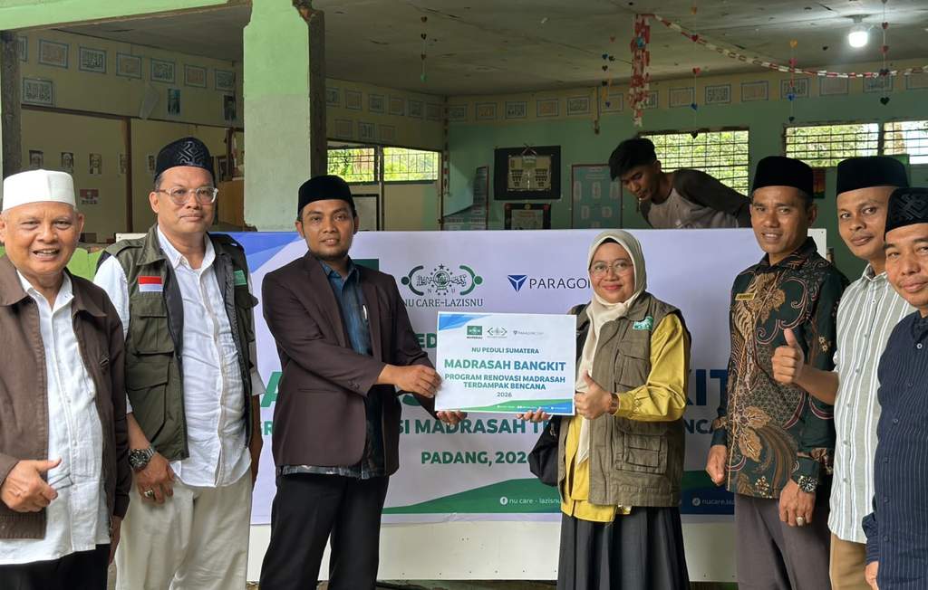NU Care-LAZISNU Bersama Paragon Salurkan Bantuan Banjir Sumatra, Fokus Perbaikan Sekolah