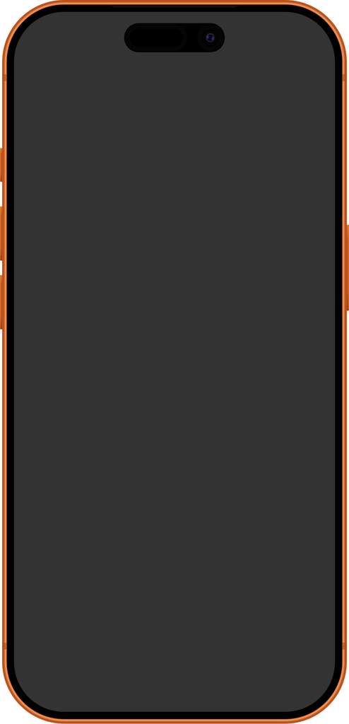 Tampilan perangkat iPhone generasi terbaru dengan layar sentuh penuh dan desain elegan yang diletakkan di atas meja kerja.