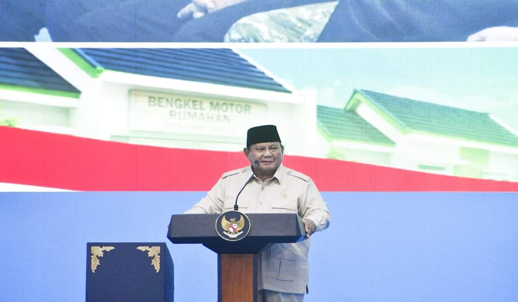 Presiden Prabowo Subianto saat memberikan arahan dan taklimat kepada para periset Badan Riset dan Inovasi Nasional di Istana Kepresidenan.