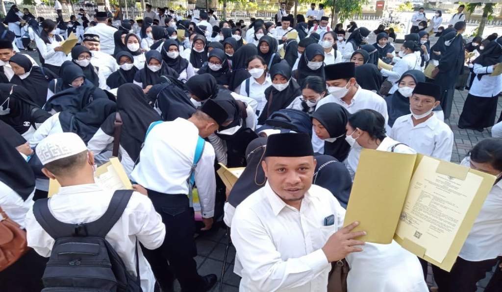 Presiden Republik Indonesia Prabowo Subianto saat menyampaikan pidato resmi di depan sidang tahunan MPR dan DPR RI.